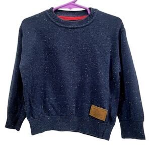 Vintage Rebel Sweater Blue with Elbow Patches Toddler Size 2-3T